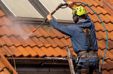 Démoussage et hydrofuge de toiture à Faucigny
